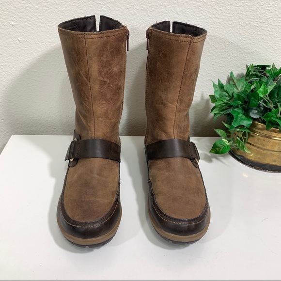 MERRELL Emery Buckle Boot Distressed Leather - Picture 2 of 8